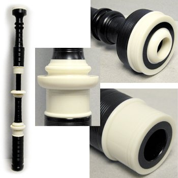McCallum P3 Poly Bagpipes with Imitation Ivory Mounts